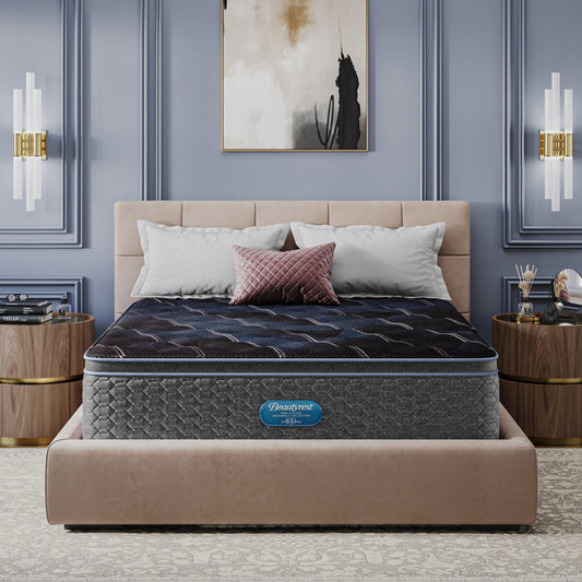 Beautyrest World Class Dreamwell Haniford Plush Pillow Top Mattress - In-room Lifestyle Image