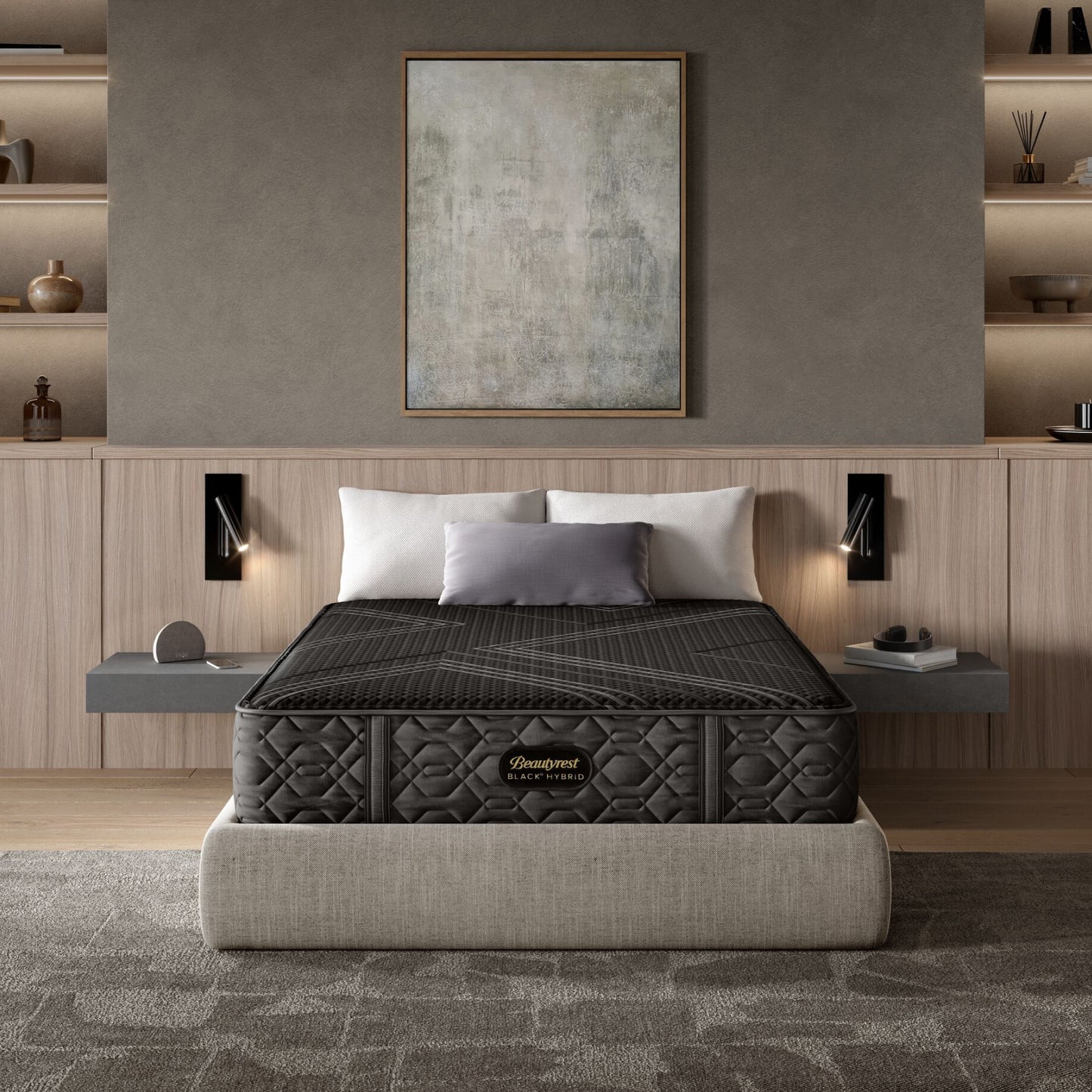 Beautyrest Black Series One Medium Hybrid Mattress In Room
