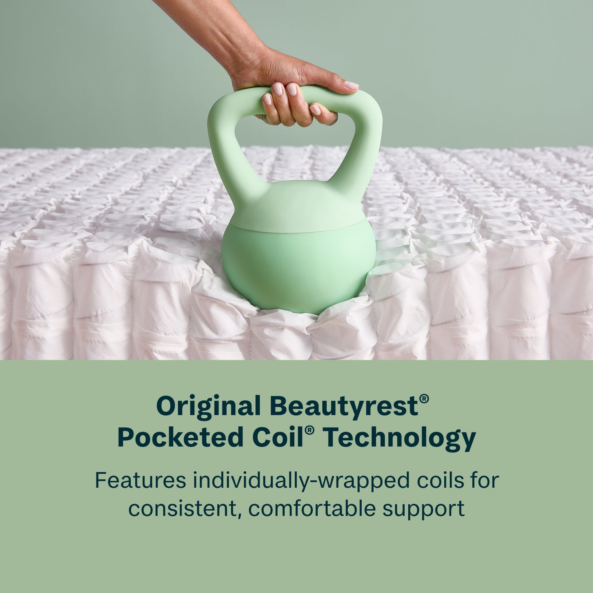 BeautySleep Simple Escape Medium Hybrid Mattress Pocketed Coil Technology Feature