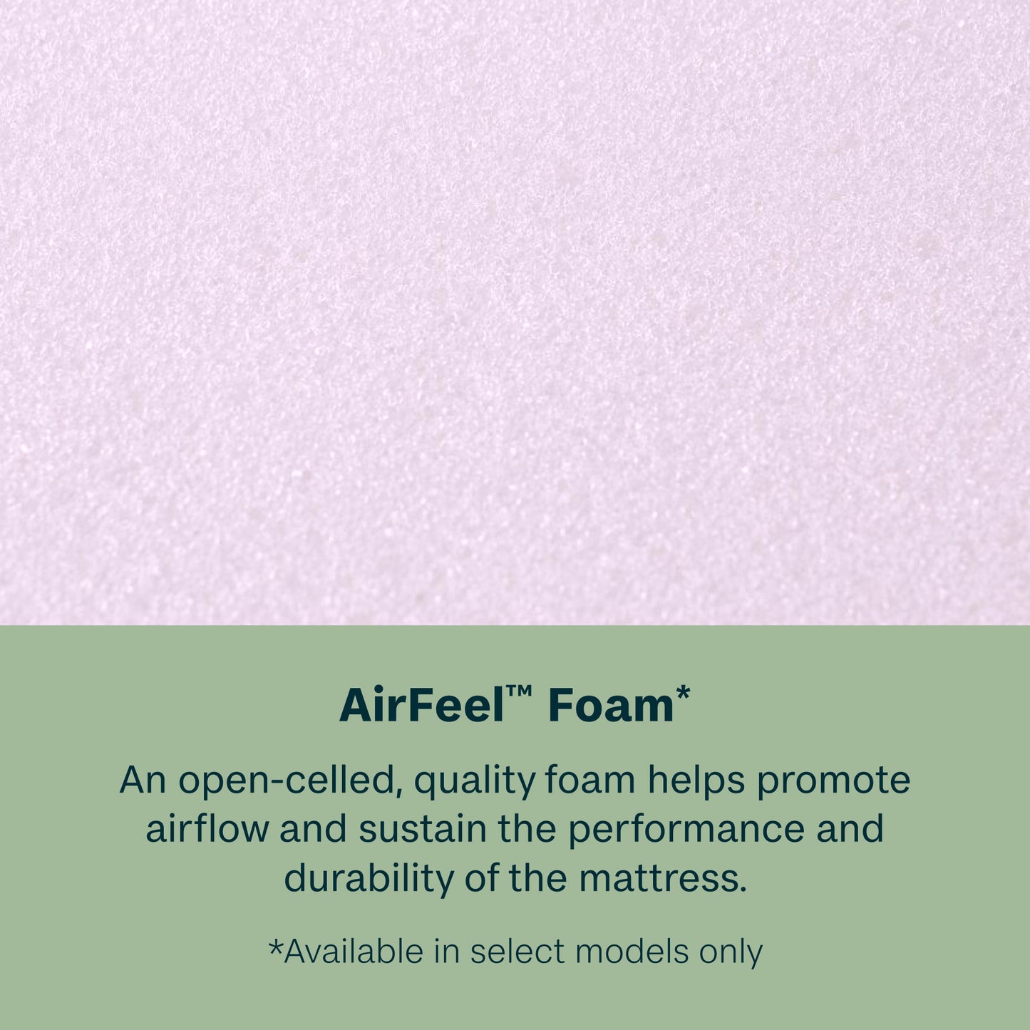 BeautySleep Dream Weaver Medium Euro Top Mattress AirFeel Foam Detail