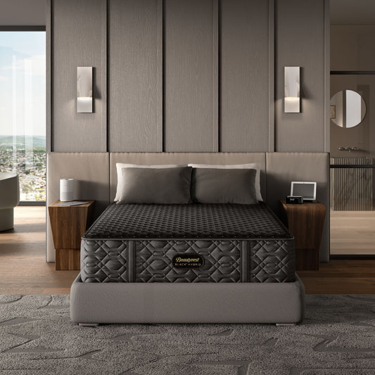Beautyrest Black Series Three Plush Hybrid Mattress In Room