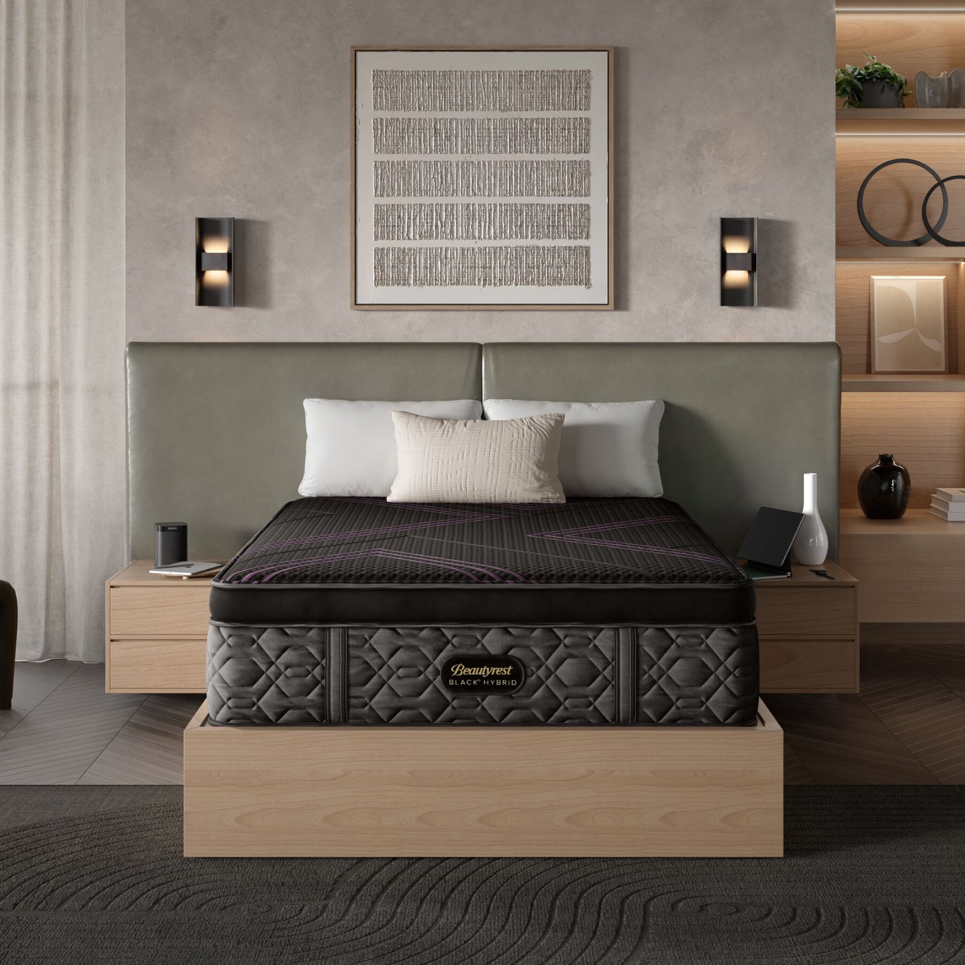 Beautyrest Black Series Two Medium Apex Top Hybrid Mattress In Room