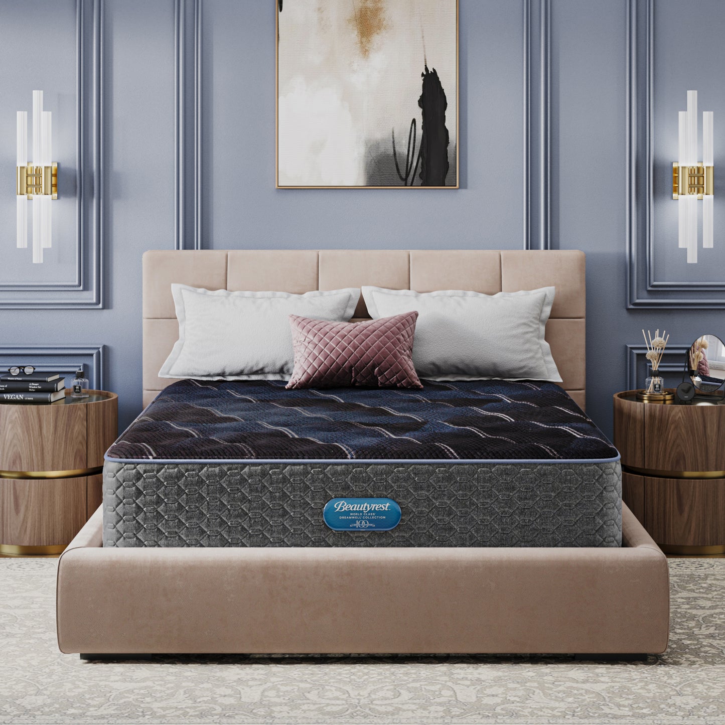 Beautyrest World Class Dreamwell Belmont Plush Mattress - In-room Lifestyle Image