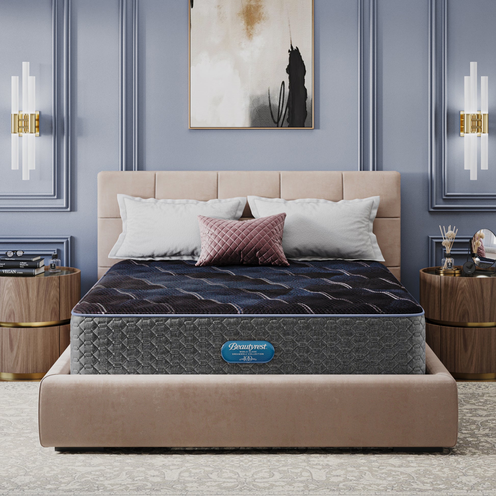 Beautyrest World Class Dreamwell Belmont Plush Mattress - In-room Lifestyle Image