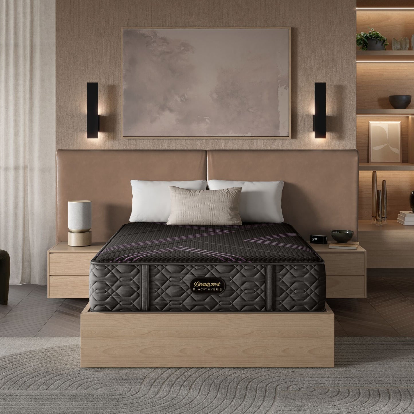 Beautyrest Black Series Two Firm Hybrid Mattress In Room