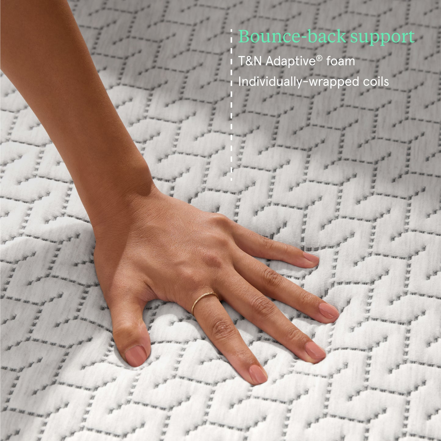 Tuft & Needle Original Medium Hybrid Mattress - Bounce-back Support Detail