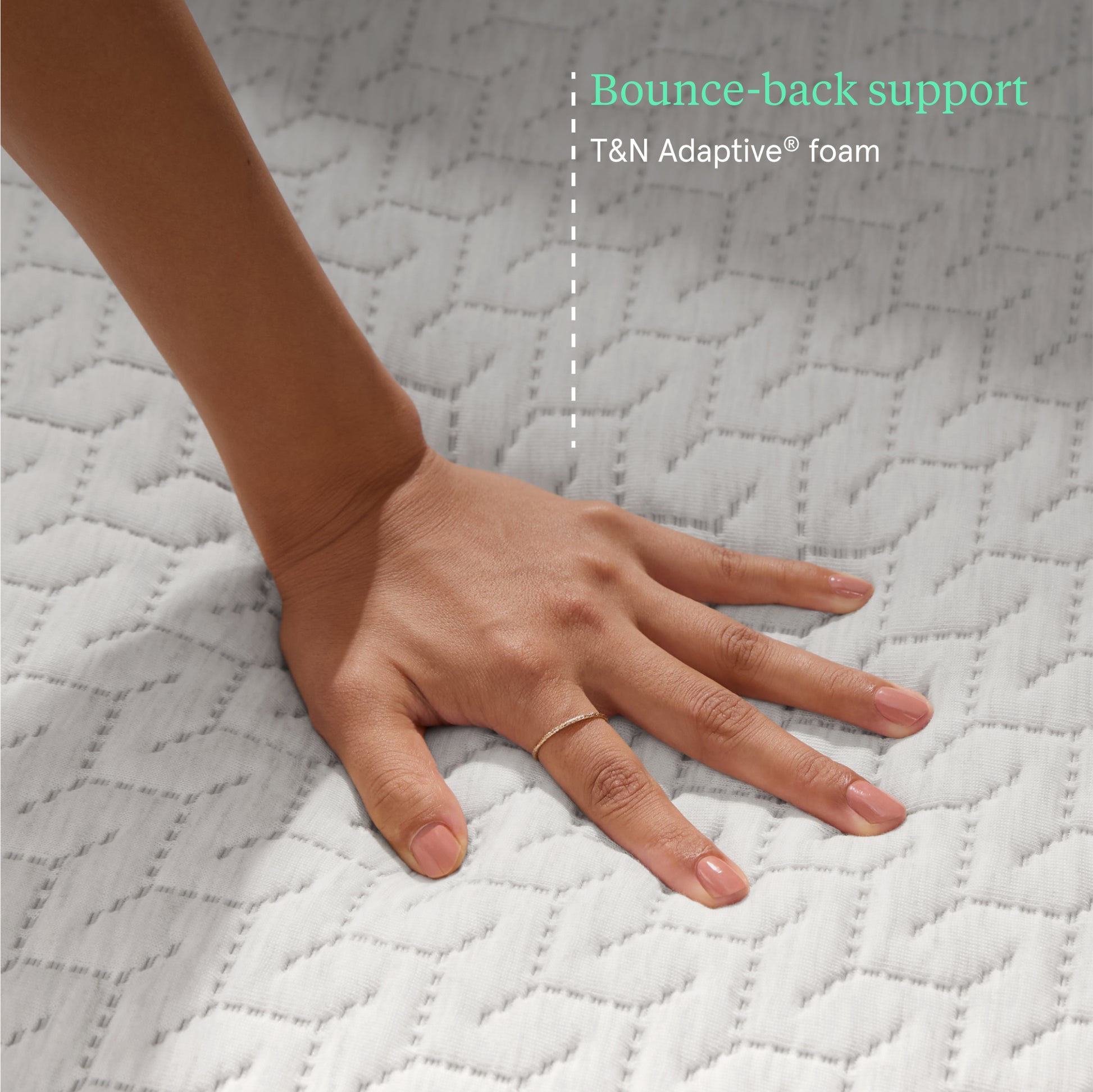 Tuft & Needle Original Medium Mattress - Bounce-back Support Detail