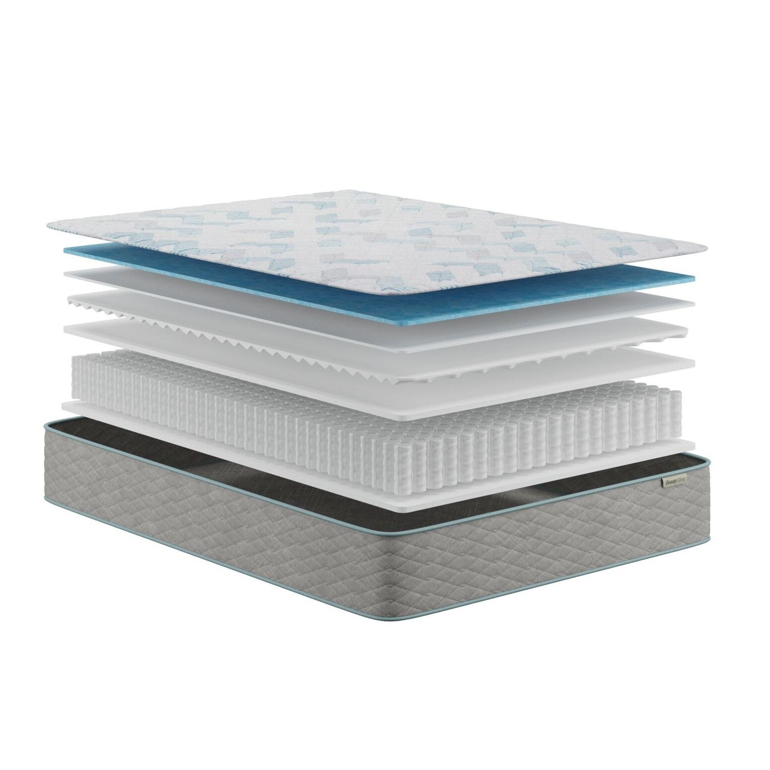 BeautySleep Behold Firm Mattress layered cutaway