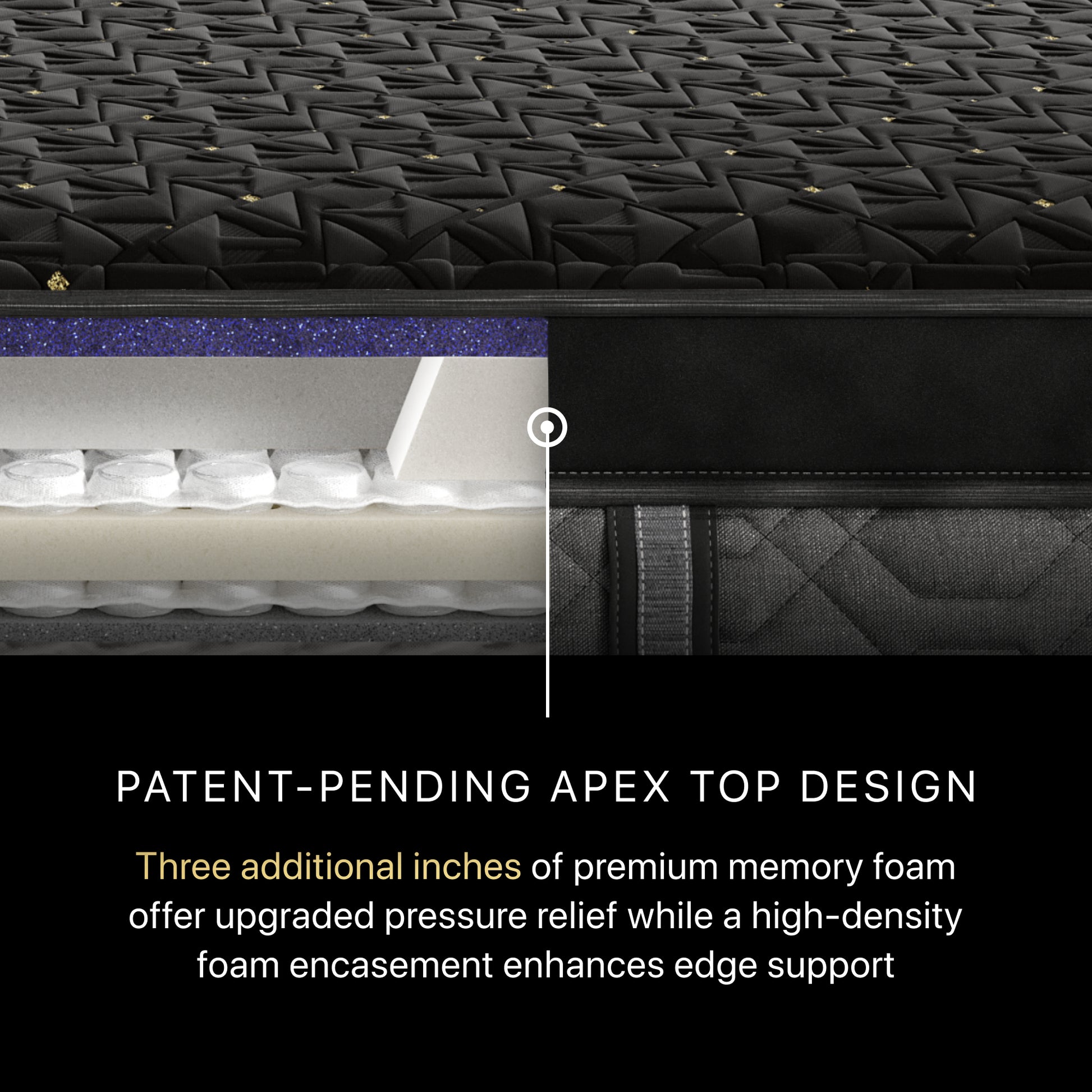 Beautyrest Black Series Four Firm Apex Top Hybrid Mattress Apex Top Design Detail
